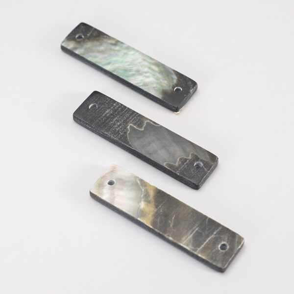 30mm Rectangular Shell Buttons Wide Edge for Shirts 3pcs - Image 5