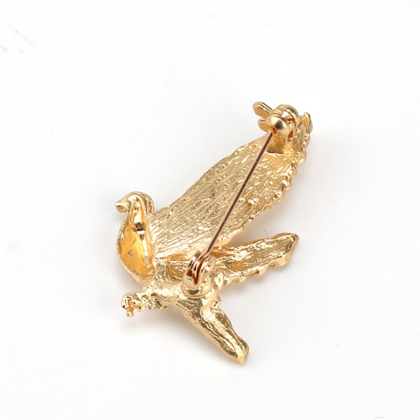 Dove Metal Brooch Pin for Men's and Women's Suits 5pcs