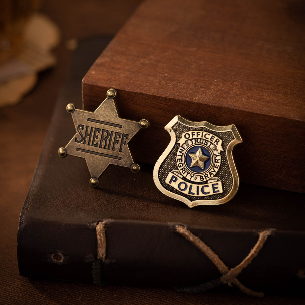 POLICE SHERIFF COSPLAY Clothing Brooch Badge Pin 6pcs