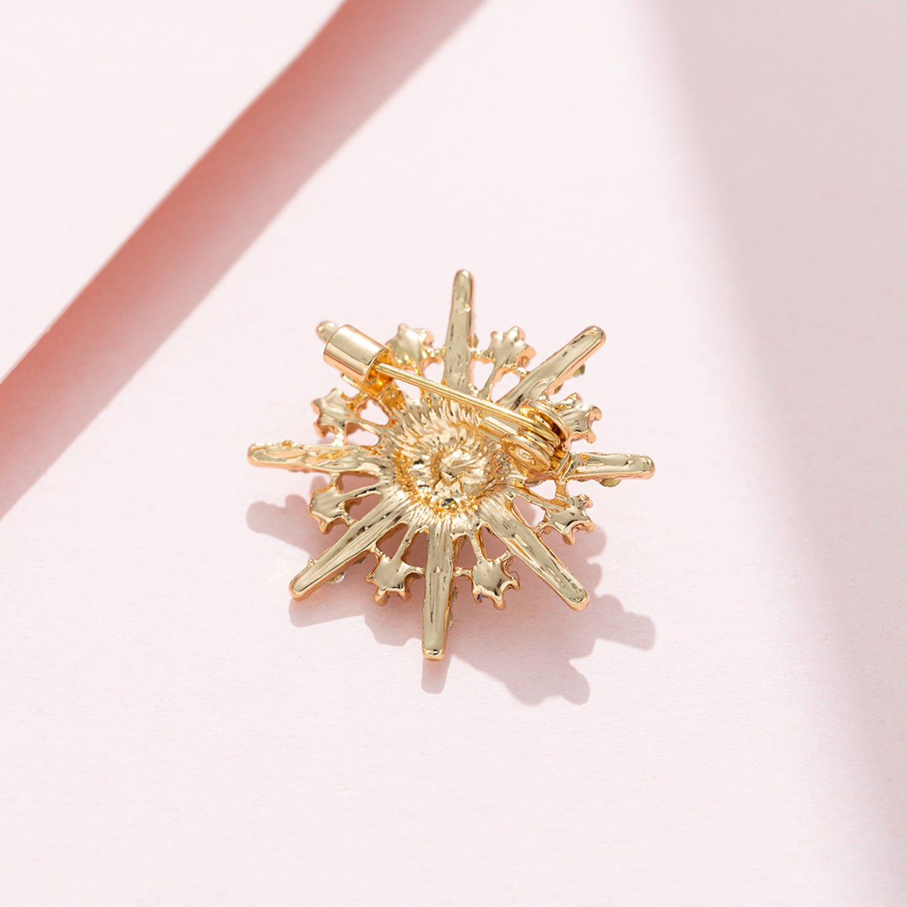 Men's Eight-Pointed Star Diamond Brooch 4 Pack