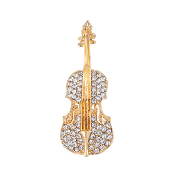 All-Diamond Musical Instrument Guitar Brooch 2 Pack - Image 6