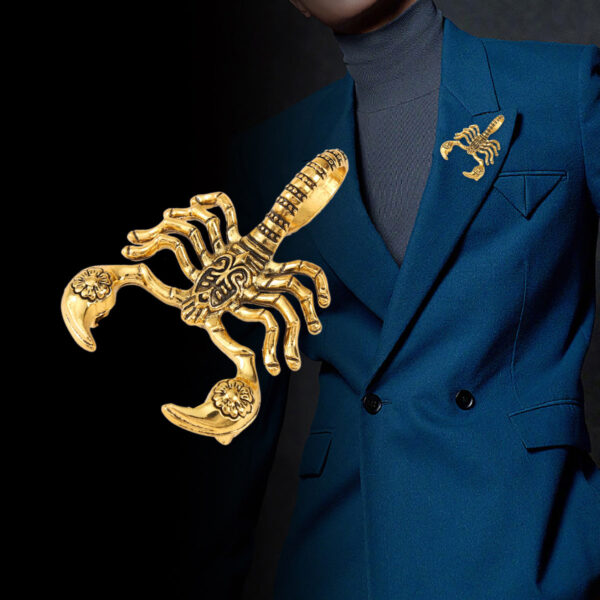 Vintage Creative Scorpion High-End Brooch Pin 4 Pack - Image 2
