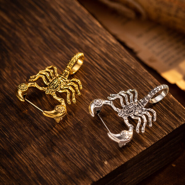 Vintage Creative Scorpion High-End Brooch Pin 4 Pack