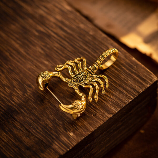 Vintage Creative Scorpion High-End Brooch Pin 4 Pack - Image 4