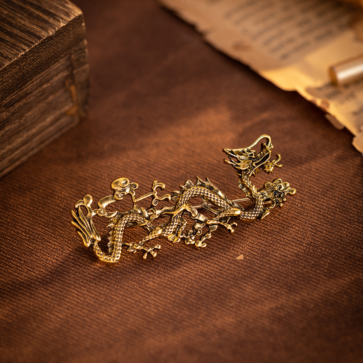 Chinese Ethnic Dragon Totem Brooch 4 Pack - Image 5