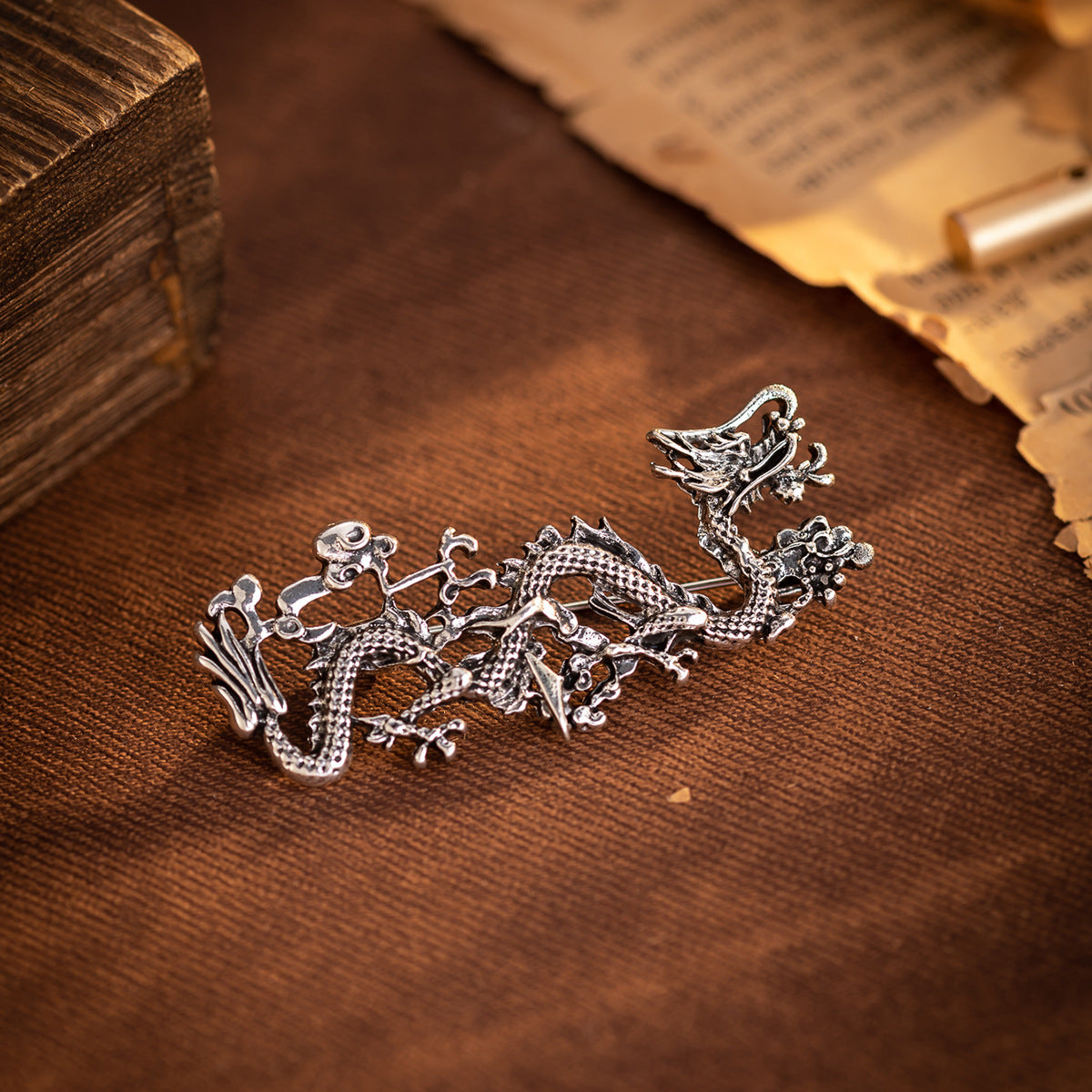 Chinese Ethnic Dragon Totem Brooch 4 Pack - Image 6