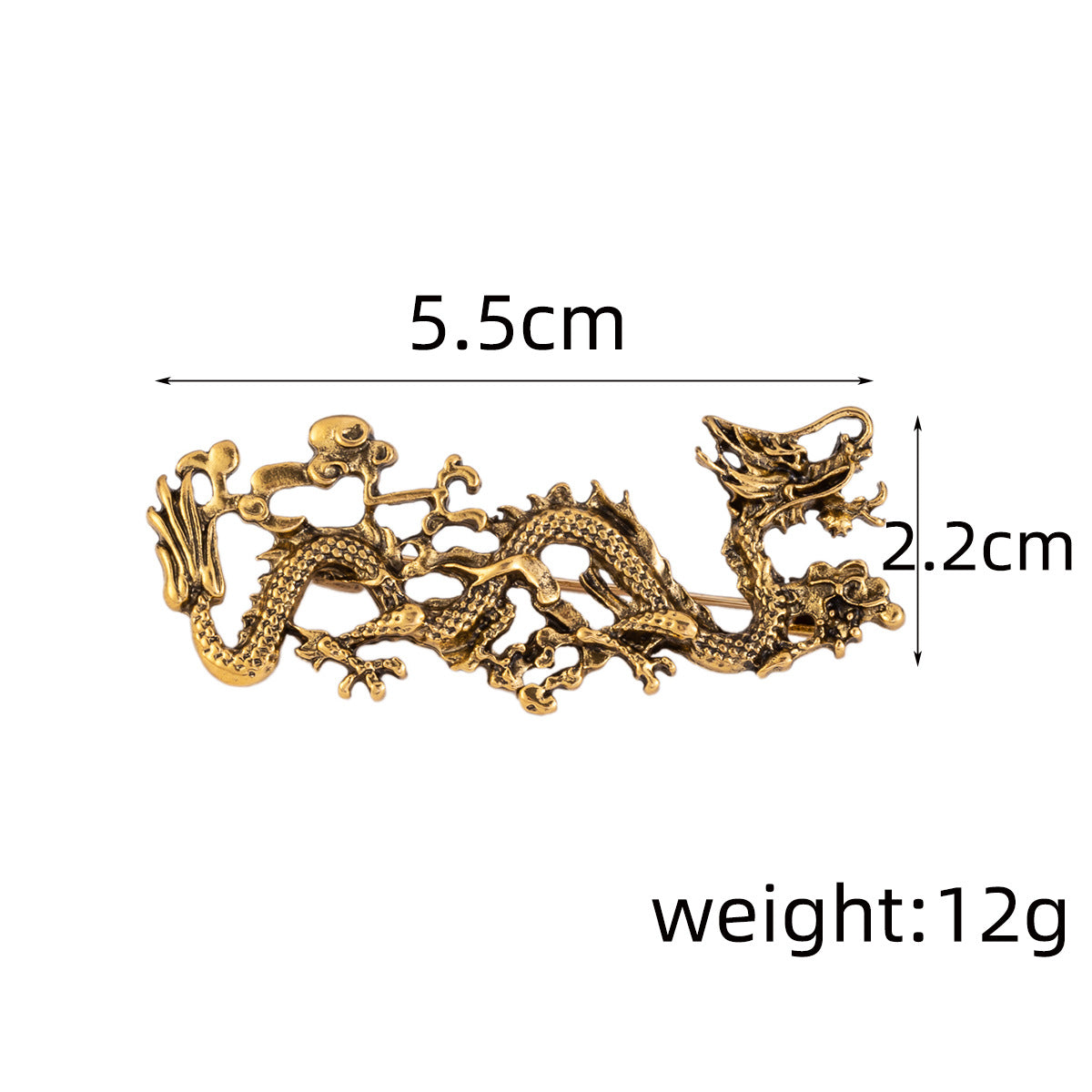 Chinese Ethnic Dragon Totem Brooch 4 Pack - Image 3