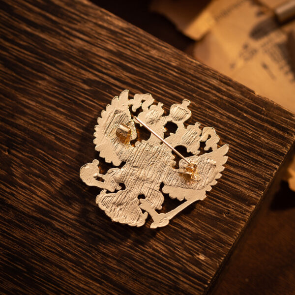 Creative Double-Headed Eagle Knight Brooch Pin 4 Pack - Image 4