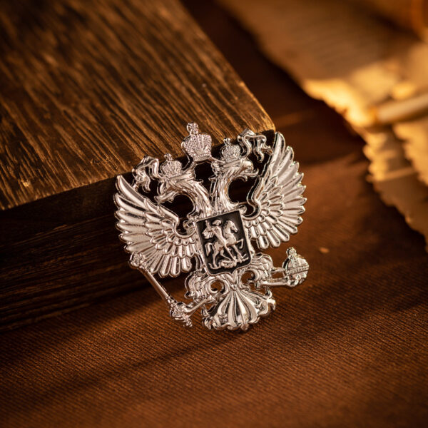 Creative Double-Headed Eagle Knight Brooch Pin 4 Pack - Image 6