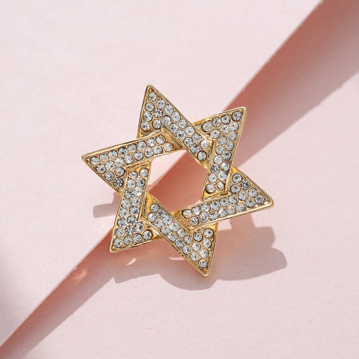 Six-Pointed Star Brooch - Men's Suit Lapel Pin and Corsage 3PCS