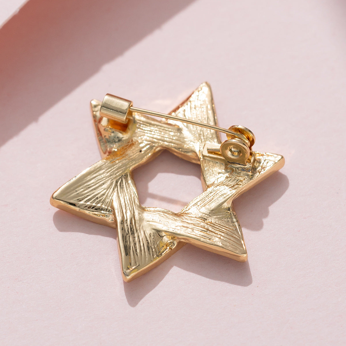 Six-Pointed Star Brooch - Men's Suit Lapel Pin and Corsage 3PCS