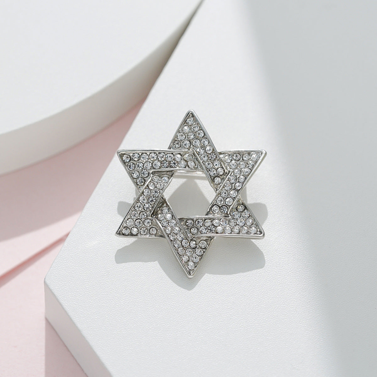 Six-Pointed Star Brooch - Men's Suit Lapel Pin and Corsage 3PCS