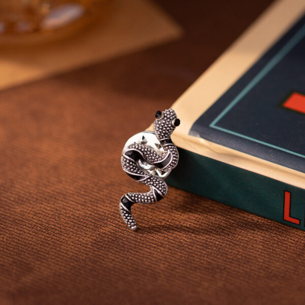 Mini Vintage Little Snake Brooch Men's Personality Pin 4pcs