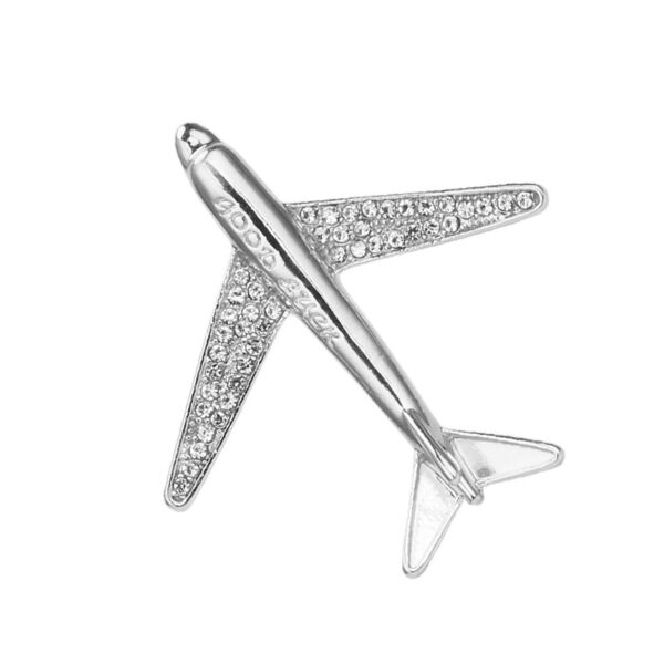 Fashion Airplane Brooch Premium Men's Suit Decoration Pin 2pcs