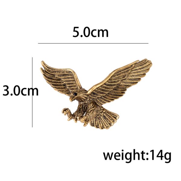Vintage Eagle Men's Brooch - Alloy Animal Corsage Badge 3pcs