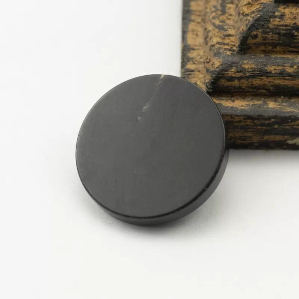15-30mm Black and Coffee Colored Natural Texture Flat Real Horn Shank Buttons 10pcs - Image 4