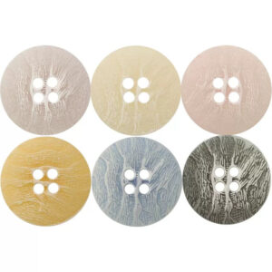 15/20/25mm Round 4 Hole Black, Sky Blue, Pink and Violet Urea Buttons