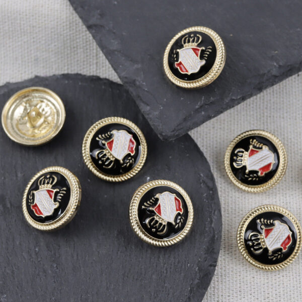 15-25mm British-Style Metal Shank Buttons for School Uniforms Blazers 30pcs - Image 4