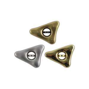 18/21/26mm Triangular Gold and Silver Alloy Hand-sewing Buttons for Suits Coats 12pcs