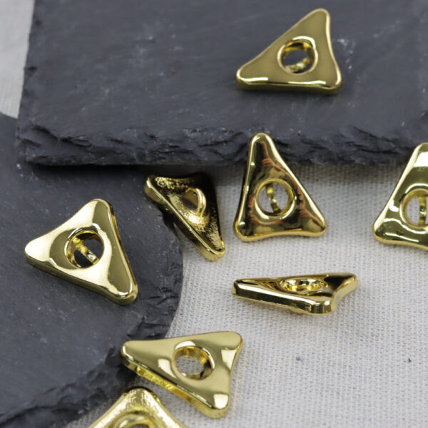 18/21/26mm Triangular Gold and Silver Alloy Hand-sewing Buttons for Suits Coats 12pcs - Image 6