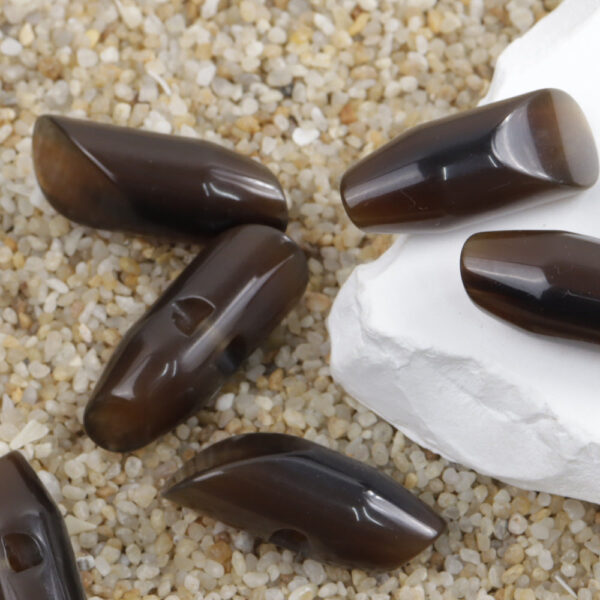36/50mm White Coffee Black Special Shaped Resin Buttons with Hidden Holes 12pcs - Image 3