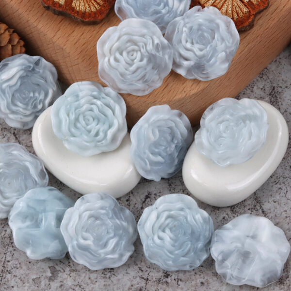 1 inch 3D Rose Resin Buttons with Hidden Holes for Blouses Cardigans 20pcs - Image 7