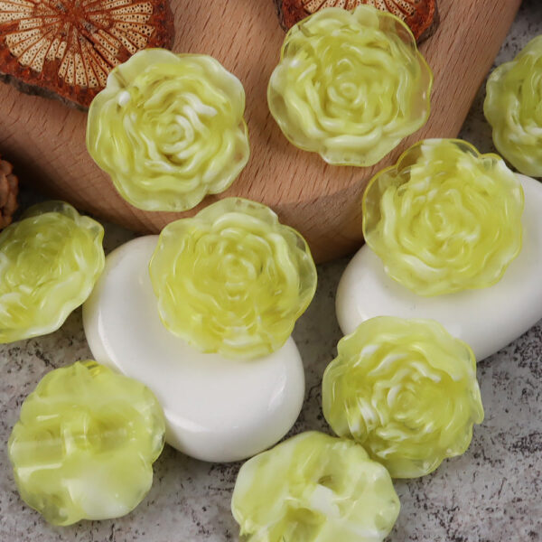 1 inch 3D Rose Resin Buttons with Hidden Holes for Blouses Cardigans 20pcs - Image 10
