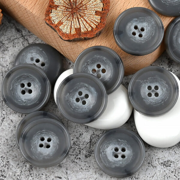 15-25mm Round 4 Hole Colorful Patterned Urea Buttons for Casual Suits Vests - Image 10