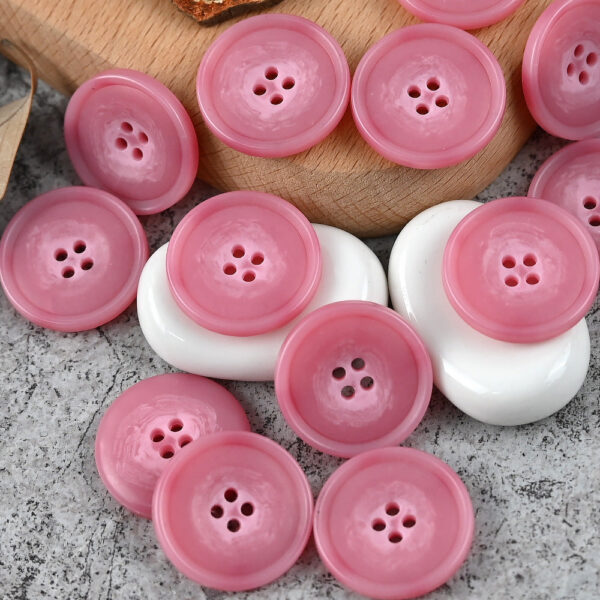 15-25mm Round 4 Hole Colorful Patterned Urea Buttons for Casual Suits Vests - Image 12