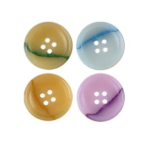 15-25mm Round 4 Hole Dreamy Colorful Urea Buttons for Men's and Women's Suits