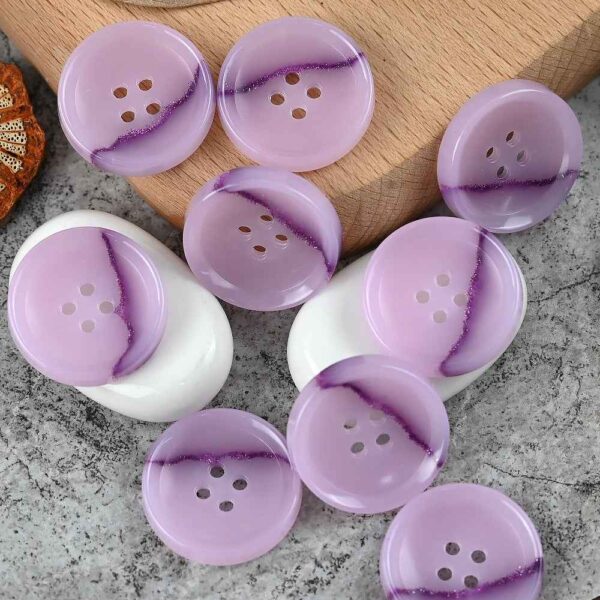 15-25mm Round 4 Hole Dreamy Colorful Urea Buttons for Men's and Women's Suits