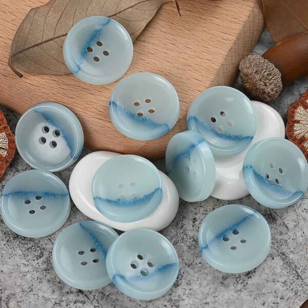 15-25mm Round 4 Hole Dreamy Colorful Urea Buttons for Men's and Women's Suits
