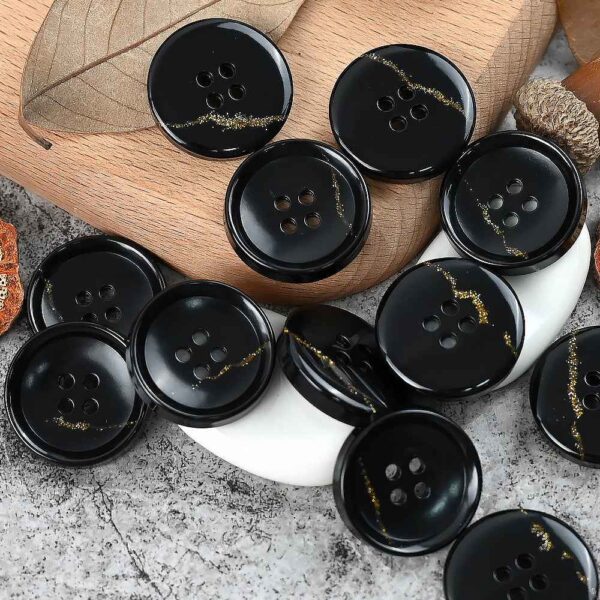 15-25mm Round 4 Hole Dreamy Colorful Urea Buttons for Men's and Women's Suits