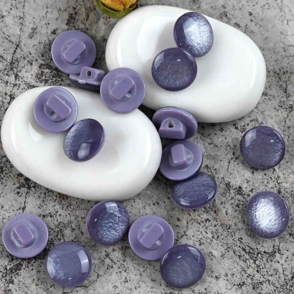 11.5mm Fresh Color Pearl Glitter Resin Mushroom Shank Buttons for Children's Clothing 100pcs