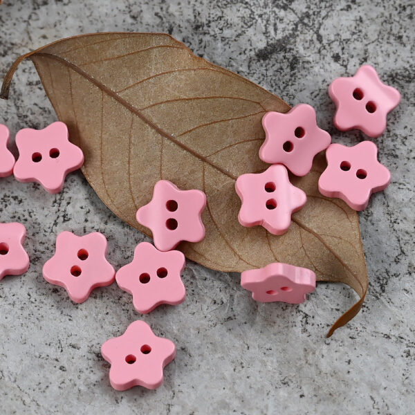 11.5mm Star Shaped Delicate Buttons for Polo Shirts DIY Craft - Image 3