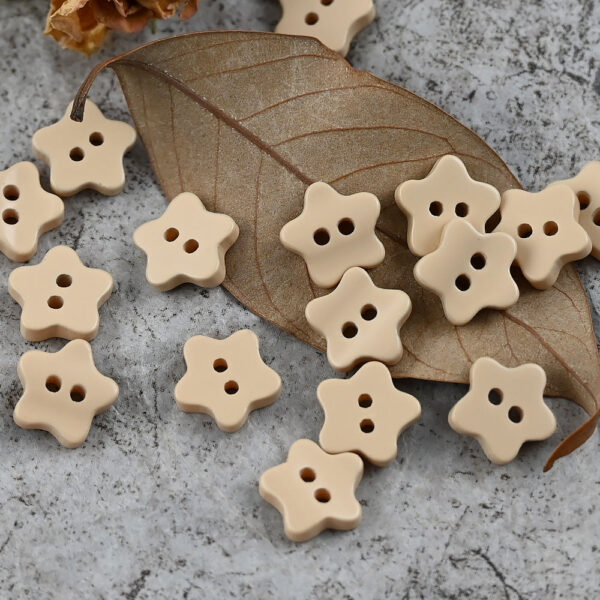 11.5mm Star Shaped Delicate Buttons for Polo Shirts DIY Craft - Image 4
