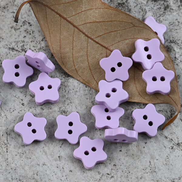 11.5mm Star Shaped Delicate Buttons for Polo Shirts DIY Craft - Image 5