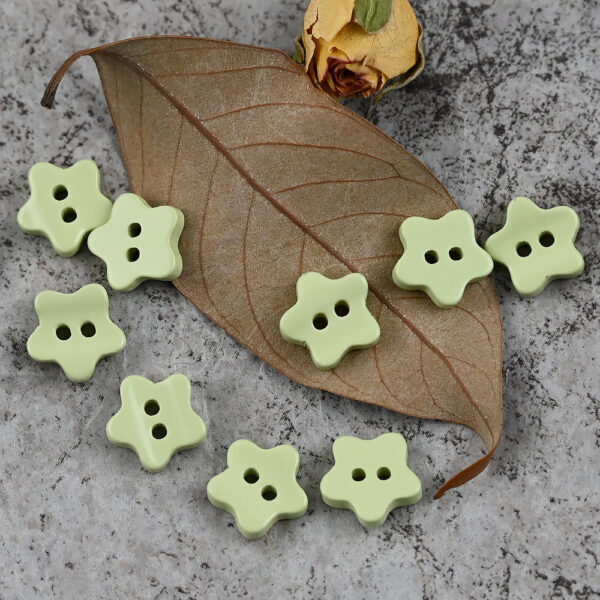 11.5mm Star Shaped Delicate Buttons for Polo Shirts DIY Craft - Image 6