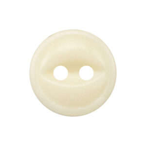11.5mm Round 2 Hole Ivory Fish Eye Cow Bone Buttons for Polo Shirts 12PCS