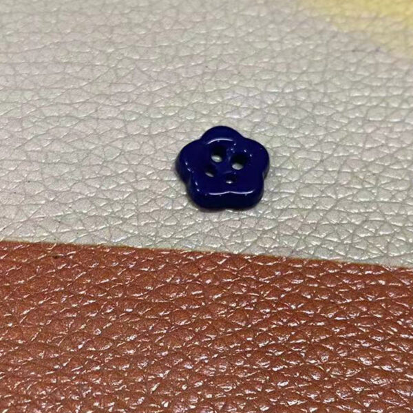 Simple Flower Shaped Four Hole Ceramic Clothing Buttons,10pcs