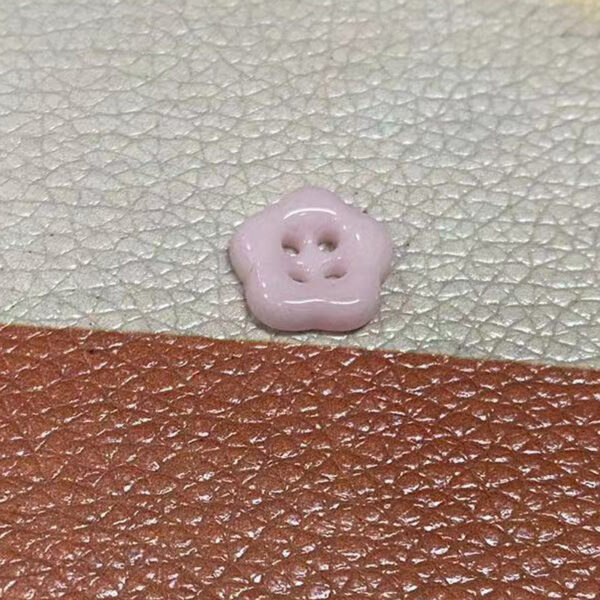 Simple Flower Shaped Four Hole Ceramic Clothing Buttons,10pcs