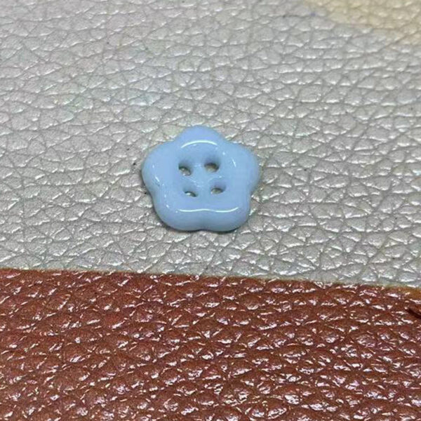 Simple Flower Shaped Four Hole Ceramic Clothing Buttons,10pcs