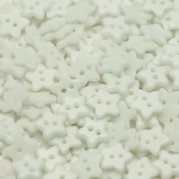 12mm Five-Pointed Star Ceramic 2-Hole Buttons 55 Pack (11 Colors) - Image 2
