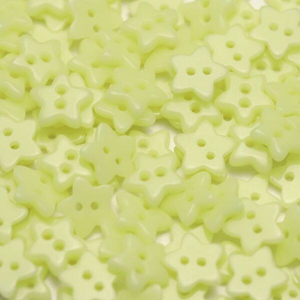 12mm Five-Pointed Star Ceramic 2-Hole Buttons 55 Pack (11 Colors) - Image 9