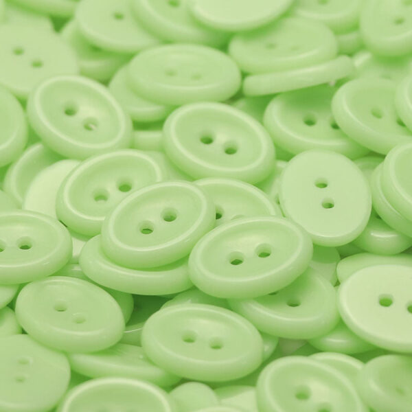 10 Macaron Colors Oval 2-Hole Ceramic Buttons 50 Pack - Image 4