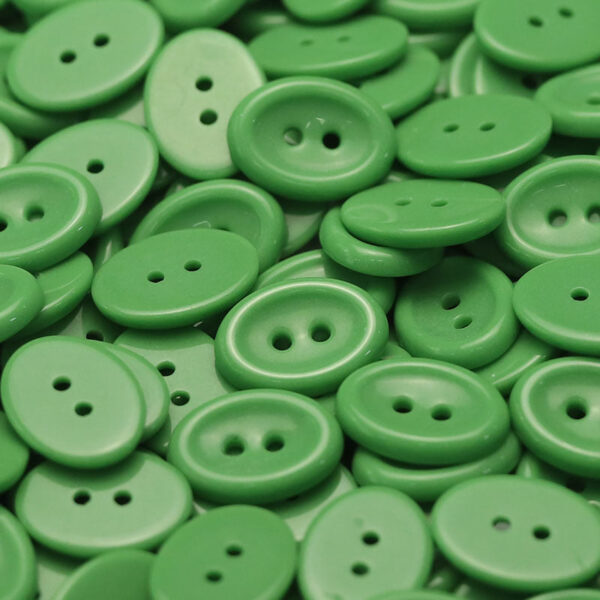 10 Macaron Colors Oval 2-Hole Ceramic Buttons 50 Pack - Image 3