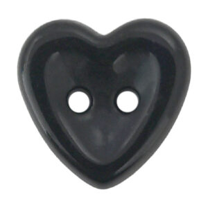 14.5mm Heart-Shaped Ceramic 2-Hole Buttons for Kids' Clothing 50 Pack 