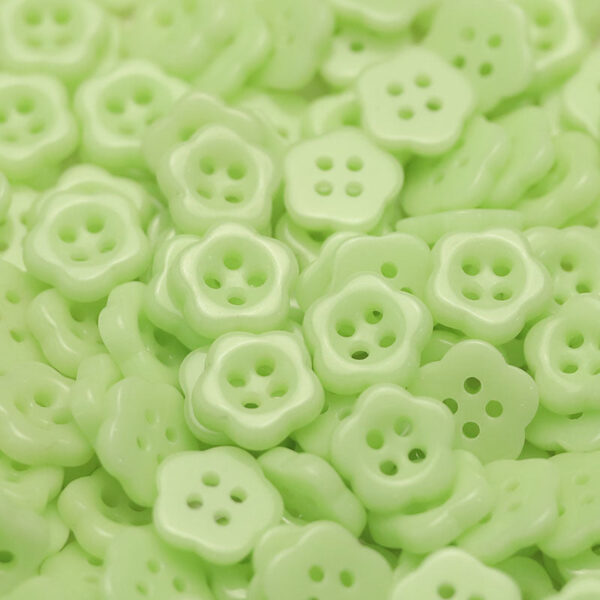 12.5mm Plum Blossom Ceramic 4-Hole Buttons for Kids' Clothing 50 Pack