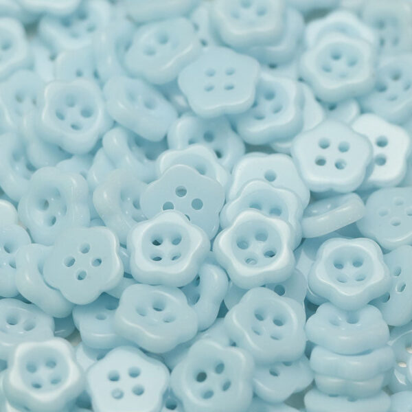 12.5mm Plum Blossom Ceramic 4-Hole Buttons for Kids' Clothing 50 Pack
