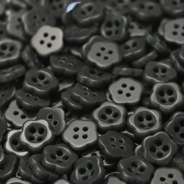12.5mm Plum Blossom Ceramic 4-Hole Buttons for Kids' Clothing 50 Pack